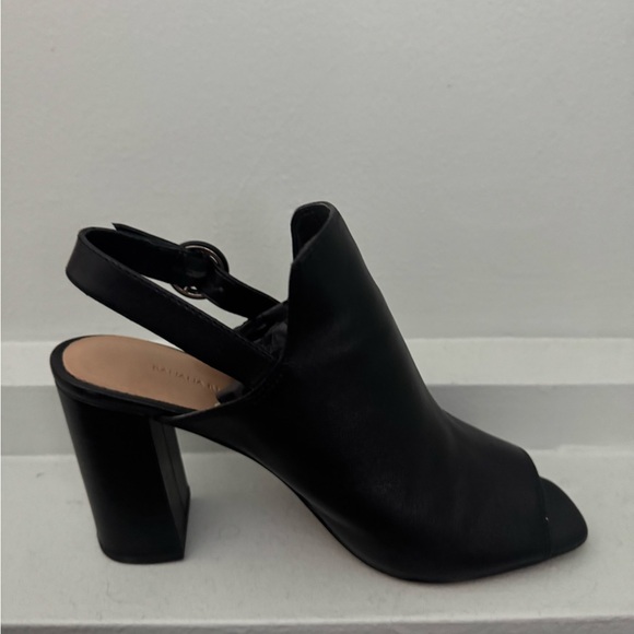 Banana Republic Black Peep Toe Heels - Picture 2 of 7